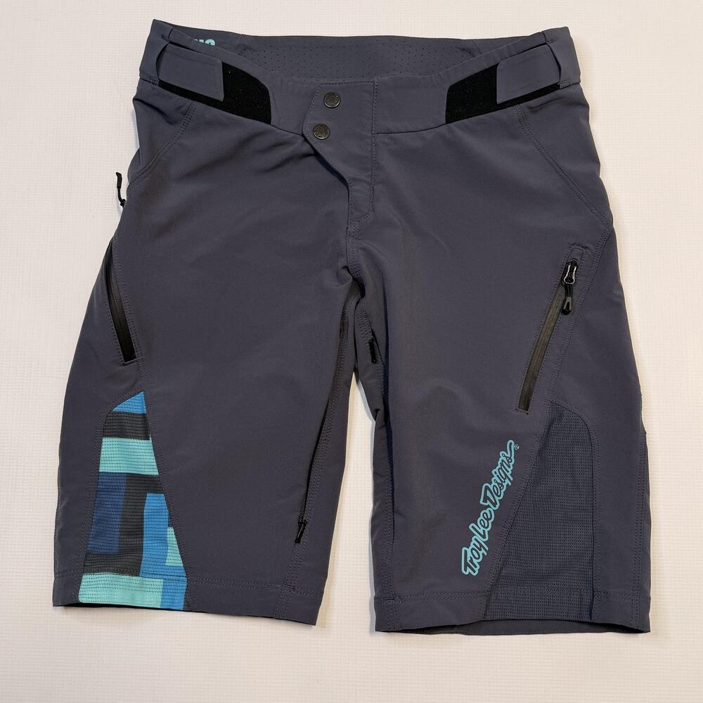 Troy Lee Designs Ruckus Shorts Mens Small Gray MTB Bike Zip Pockets Trail Enduro